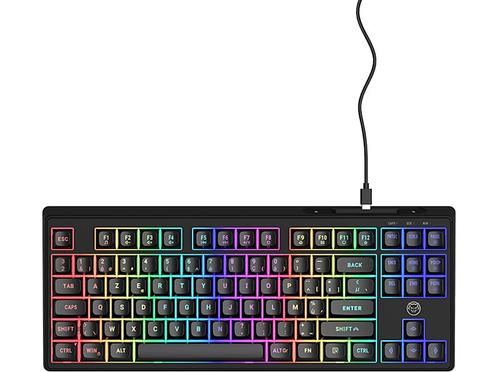 Qware - Gaming-toetsenbord - Azerty - Zwart, Computers en Software, Toetsenborden, Bedraad, Azerty, Nieuw, Verzenden