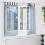 vidaXL Gordijnen voile met lussen 2 st 140x175 cm, Huis en Inrichting, Stoffering | Gordijnen en Lamellen, Verzenden, Nieuw