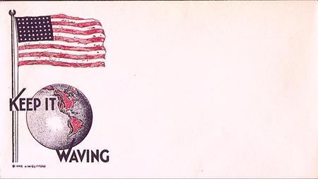 Amerikaanse envelop WWII (lijst optie), Verzamelen, Militaria | Tweede Wereldoorlog, Foto of Poster, Verzenden