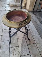 Vuurpot (2) - Smeedijzer - koperen brazier