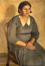 Achille Funi (1890-1972), Attribuito a - Ritratto di giovane