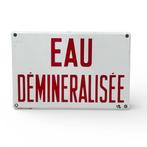 Emaille bord Eau Demineralisee - Emaille bord - Emaille, Antiek en Kunst