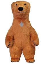 Mega Opblaasbare Mascotte Beer Bruin 2 Meter Beren Kostuum O, Ophalen of Verzenden, Nieuw