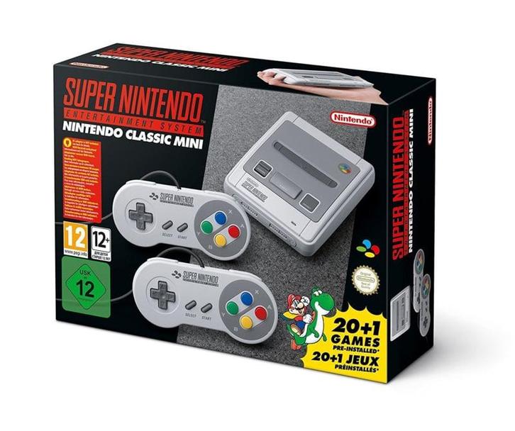 Classic Mini Super SNES Mini (In Doos) (SNES Spelcomputers), Games en Spelcomputers, Spelcomputers | Nintendo Super NES, Zo goed als nieuw