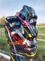 Beeld, head black with color paint - 50 cm - polyresin