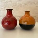 Jean Luc NOEL - Vaas (2) - Steengoed - Vazen en geëmailleerd