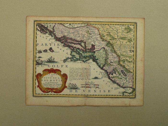 Kroatië - Bosnië; Jaques Chiquet - les isles et coste de la, Boeken, Atlassen en Landkaarten