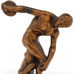 Beeld, Discobolus Of Myron - 20 cm - Metaal