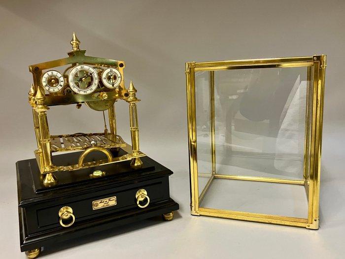 Congreve rolling ball clock - Messing uurwerk onder glazen, Antiek en Kunst, Antiek | Klokken