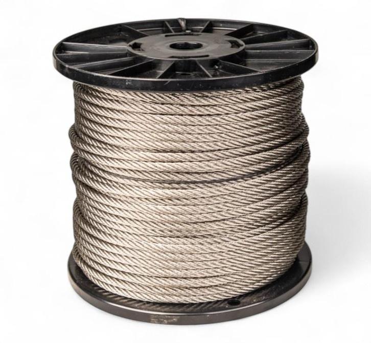 Roestvaststaal Staalkabel 8 mm 50 meter 7x7, Tuin en Terras, Overige Tuin en Terras, Verzenden