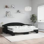 vidaXL Slaapbank onderschuifbed en matrassen 90x200 cm, Huis en Inrichting, Slaapkamer | Bedden, Verzenden, Nieuw