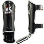 King Pro Boxing KIDS Scheenbeschermers KPB/SG 1 Zwart Wit, Sport en Fitness, Vechtsporten en Zelfverdediging, Verzenden, Nieuw