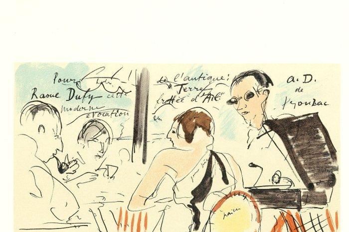 André Dunoyer De Segonzac (1884-1974) - Hommage à Raoul Dufy, Antiek en Kunst, Antiek | Overige Antiek