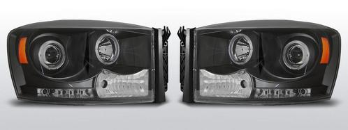 Koplampen Angel Eyes | Dodge Ram 2006-2008 | zwart, Autos : Pièces & Accessoires, Éclairage, Enlèvement ou Envoi