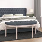 vidaXL Bankje 110,5x45x49 cm fluweel donkergrijs, Verzenden, Nieuw