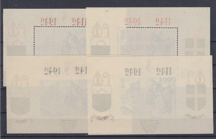 België 1942 - Orval - OBP : BL 18A/21A ongenummerd, Postzegels en Munten, Postzegels | Europa | België