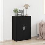 vidaXL Sideboard Zwart Eiken 60x31x84 cm MDF, Verzenden, Nieuw