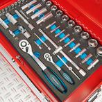 Datona Gereedschapskist drie lades - 4 lades gevuld - rood, Ophalen of Verzenden, Nieuw