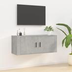 vidaXL Tv-wandmeubel 100x34,5x40 cm betongrijs, Verzenden, Nieuw