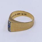 Ring - 18 karaat Geel goud Saffier - Diamant, Nieuw