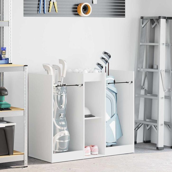 vidaXL Golfkast Effen Wit 102 x 45 x 85,5 cm, Sports & Fitness, Golf, Envoi