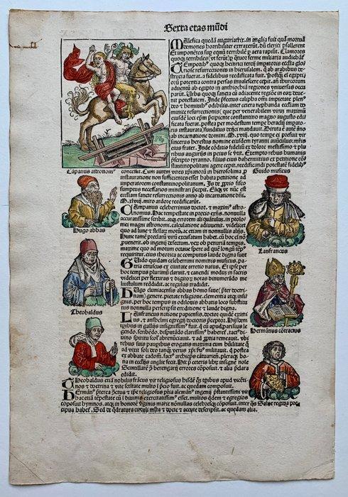 Hartmann Schedel / Michael Wolgemut/ Wilhelm Pleydenwurff -, Antiek en Kunst, Antiek | Boeken en Manuscripten