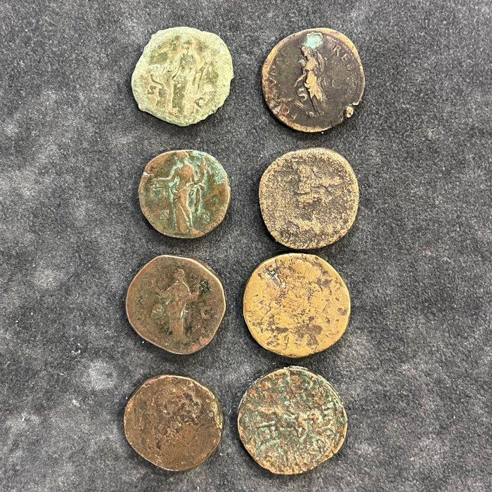 Romeinse Rijk Lot 8 Sestertii AD 69-238 (Zonder, Postzegels en Munten, Munten | Europa | Niet-Euromunten