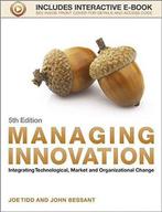 Managing Innovation 9781118360637 John R Bessant, Verzenden, Zo goed als nieuw, John R Bessant