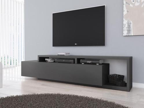 TV Meubel - Antraciet - 219x45x52 cm - TV kast met lade, Maison & Meubles, Armoires | Mobilier de télévision, Envoi