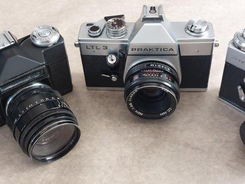 Praktica LTL3 - Helios 44-2 / Zenit-E + Petri 45mm f2.8, Audio, Tv en Foto, Fotocamera's Analoog