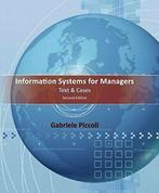 Information Systems for Managers: Text and Cases By Gabe, Livres, Verzenden, Gabe Piccoli