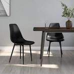 vidaXL Eetkamerstoelen 2 st PP zwart, Huis en Inrichting, Stoelen, Verzenden, Nieuw