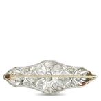 Broche Broche en platine avec diamant de 1,75 ct, Platine -, Handtassen en Accessoires, Antieke sieraden