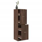 vidaXL Apothekerskast 40x41x144,5 cm bewerkt hout bruin, Huis en Inrichting, Verzenden, Nieuw