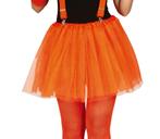 Tutu Neon Oranje 40cm, Kinderen en Baby's, Carnavalskleding en Verkleedspullen, Nieuw, Verzenden