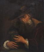 Flemish School (XVIII) - Portrait of a mysterious stranger, Antiek en Kunst