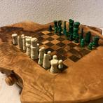 Schaakspel - malachiet en olijfhout