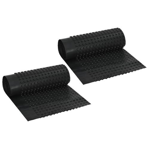 vidaXL Afvoerfolie noppen 2 st 400 g/m² 0,5x20 m HDPE, Doe-het-zelf en Bouw, Isolatie en Afdichting, Nieuw, Verzenden