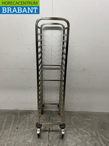 Chariot Saro Regal en acier inoxydable 18 x 1/1 GN, Articles professionnels, Verzenden