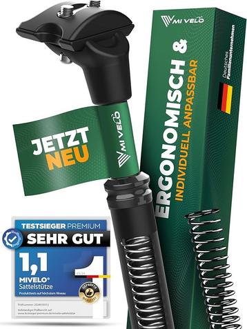 2dekans | MIVELO Zadelpen – Verend & Instelbaar – max. 120 beschikbaar voor biedingen