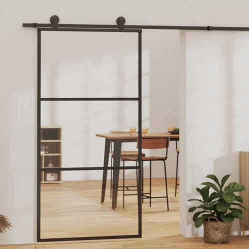 vidaXL Schuifdeur met beslag 102x205 cm aluminium en, Doe-het-zelf en Bouw, Deuren en Vliegenramen, Nieuw, Verzenden