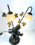 Lampe de table - Métal, Résine, Verre, Antiek en Kunst