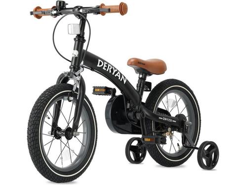 Deryan Luxe Kinderfiets 12 inch - 3-in-1 - Verstelbaar zadel, Huis en Inrichting, Woonaccessoires | Overige, Zo goed als nieuw