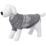 Pull pour chien lillehammer, gris-blanc, 30 cm - kerbl