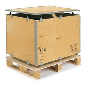 Palletkist in multiplex van 6 mm 118 x 78 x 58 cm, Articles professionnels, Stock & Retail | Emballage & Expédition, Envoi