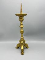 Decoratieve messing penkandelaar met cherubijnen en