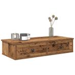 vidaXL Wandschap met lades 80x31x17 cm bewerkt hout oud, Huis en Inrichting, Verzenden, Nieuw
