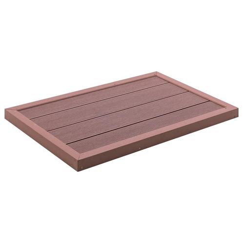 vidaXL Vloerelement voor solardouche 101x63x5,5 cm HKC bruin, Tuin en Terras, Zwembaden, Nieuw, Verzenden