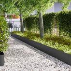 vidaXL Gazonranden 20 pcs Zwart 100 x 0.5 x 30 cm Staal, Tuin en Terras, Verzenden, Nieuw