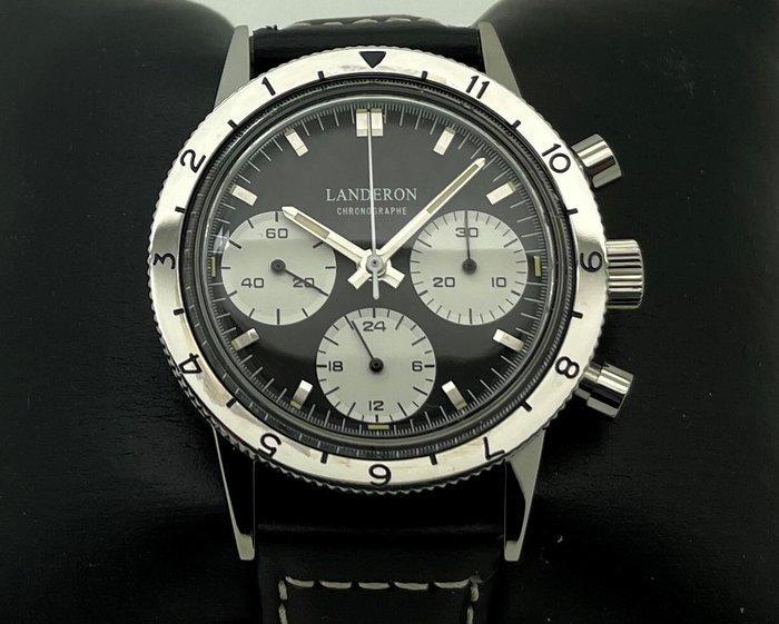 Landeron Tricompax Panda Mecanique - Homme - 2020 et après, Handtassen en Accessoires, Horloges | Heren